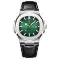 Poedagar Regalia Men’s Watch – Luxury Leather Strap Quartz Timepiece