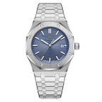 Poedagar Kings Oak Men’s Watch – Luxury Stainless Steel Timepiece