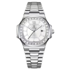 Poedagar Titan Men’s Watch – Luxury Stainless Steel Quartz Timepiece