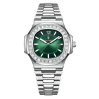 Poedagar Titan Men’s Watch – Luxury Stainless Steel Quartz Timepiece