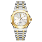 Poedagar Nautilus Clear Men’s Watch – Luxury Stainless Steel Quartz Timepiece