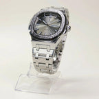Poedagar Nautilus Clear Men’s Watch – Luxury Stainless Steel Quartz Timepiece