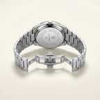 Poedagar Oak Men’s Watch – Luxury Stainless Steel Quartz Timepiece