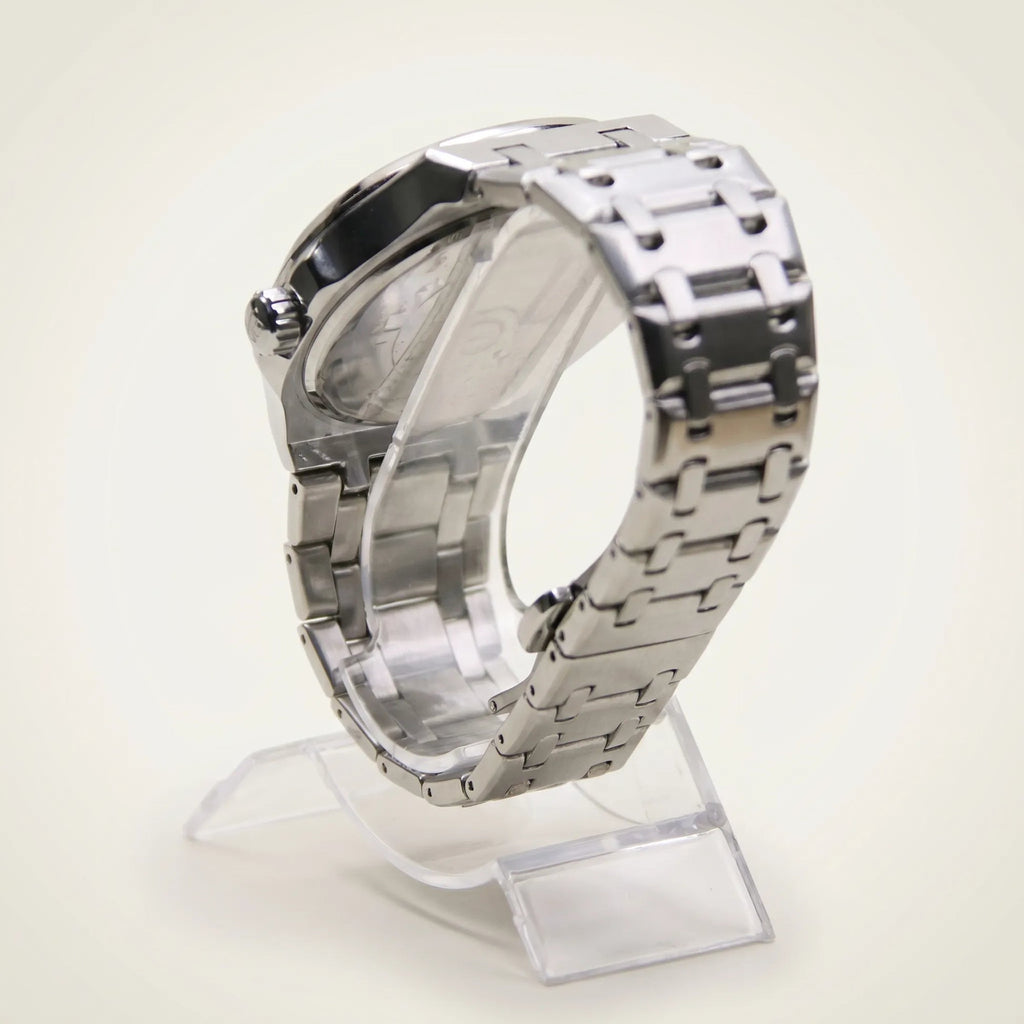 Poedagar Nautilus Clear Men’s Watch – Luxury Stainless Steel Quartz Timepiece