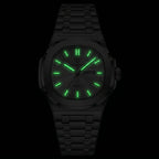 Poedagar Nautilus Clear Men’s Watch – Luxury Stainless Steel Quartz Timepiece