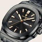 Poedagar Nautilus Clear Men’s Watch – Luxury Stainless Steel Quartz Timepiece