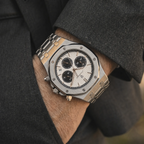Poedagar Serenade Men’s Watch – Luxury Chronograph Stainless Steel Timepiece