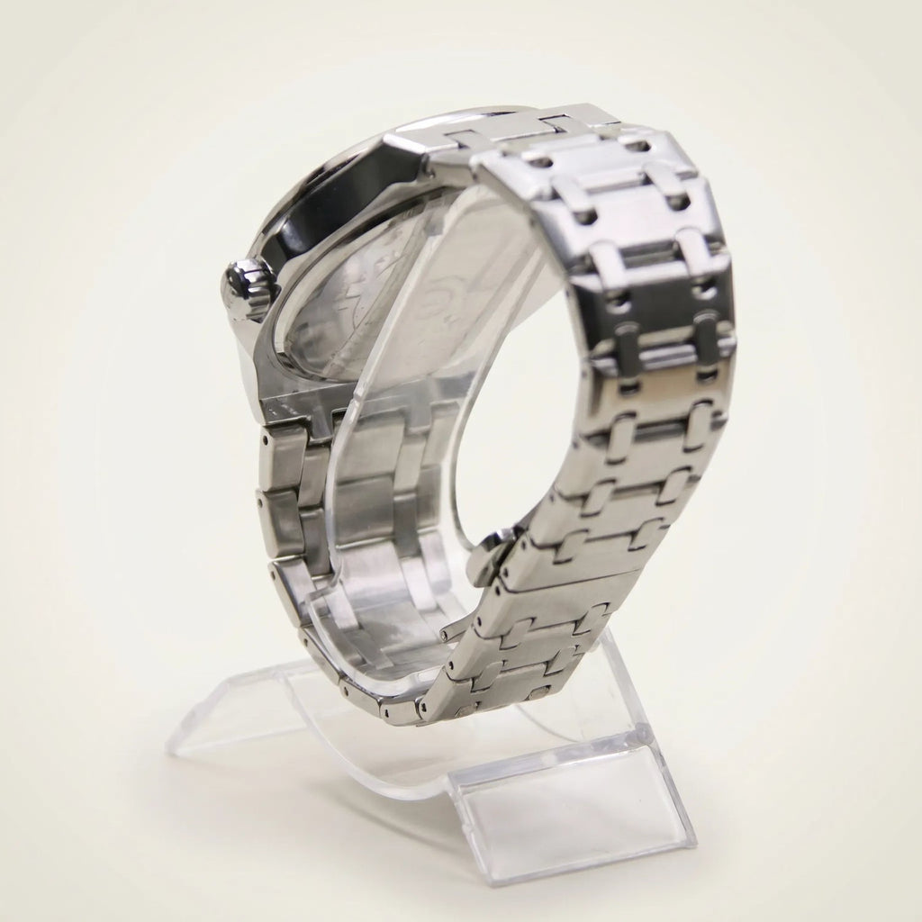 Poedagar Nautilus Clear Men’s Watch – Luxury Stainless Steel Quartz Timepiece