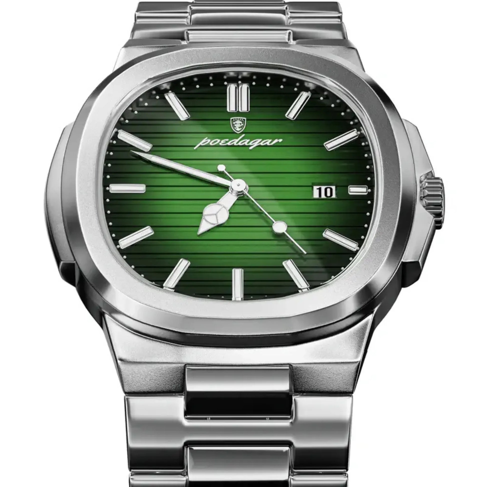Poedagar Nautilus Men’s Watch – Luxury Stainless Steel Dress Timepiece