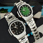Poedagar Nautilus Men’s Watch – Luxury Stainless Steel Dress Timepiece