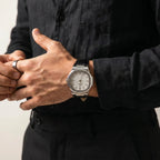 Poedagar Regalia Men’s Watch – Luxury Leather Strap Quartz Timepiece