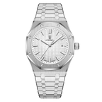 Poedagar Kings Oak Men’s Watch – Luxury Stainless Steel Timepiece