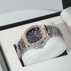 Poedagar Titan Men’s Watch – Luxury Stainless Steel Quartz Timepiece