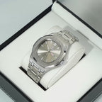 Poedagar Nautilus Clear Men’s Watch – Luxury Stainless Steel Quartz Timepiece